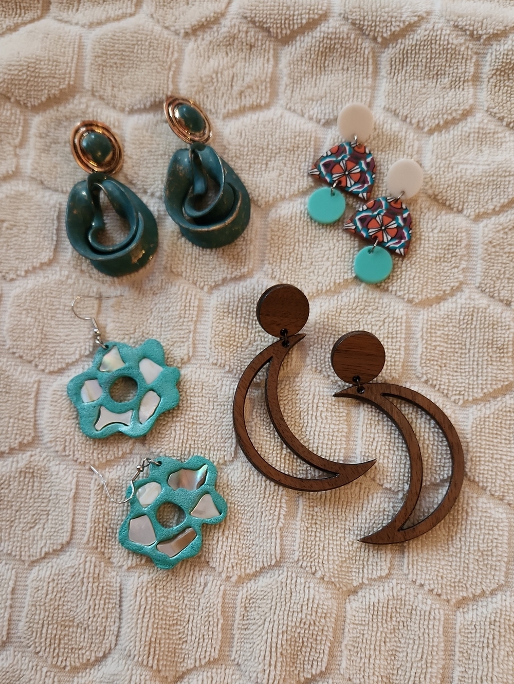 Retro Boho Western Vintage And Handmade Earring Set